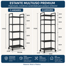 Estante Multiuso Premium 5 ou 6 Camadas – Organizador Moderno